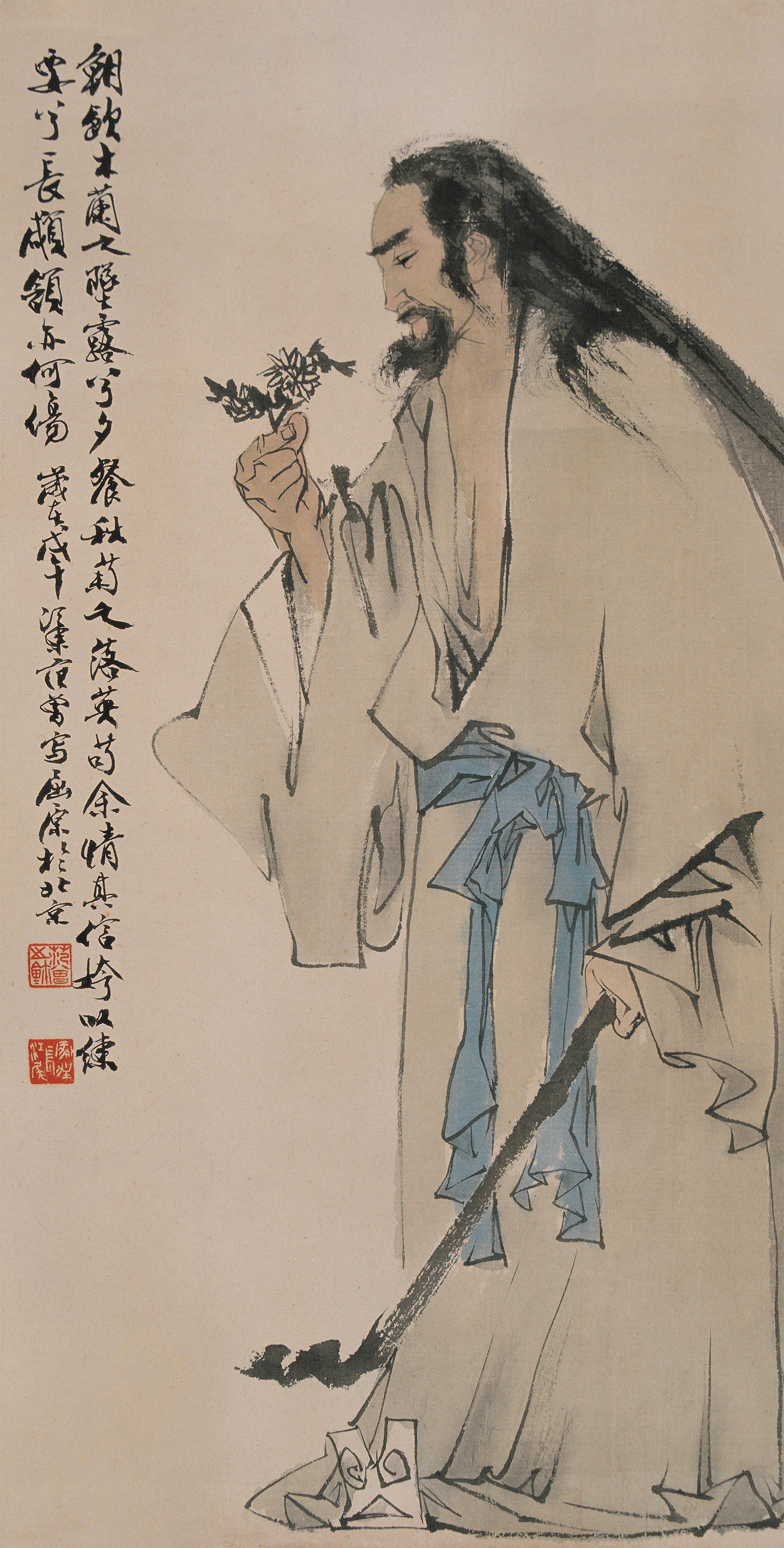 Tranh Đạt Ma Uống Sương Mộc Lan