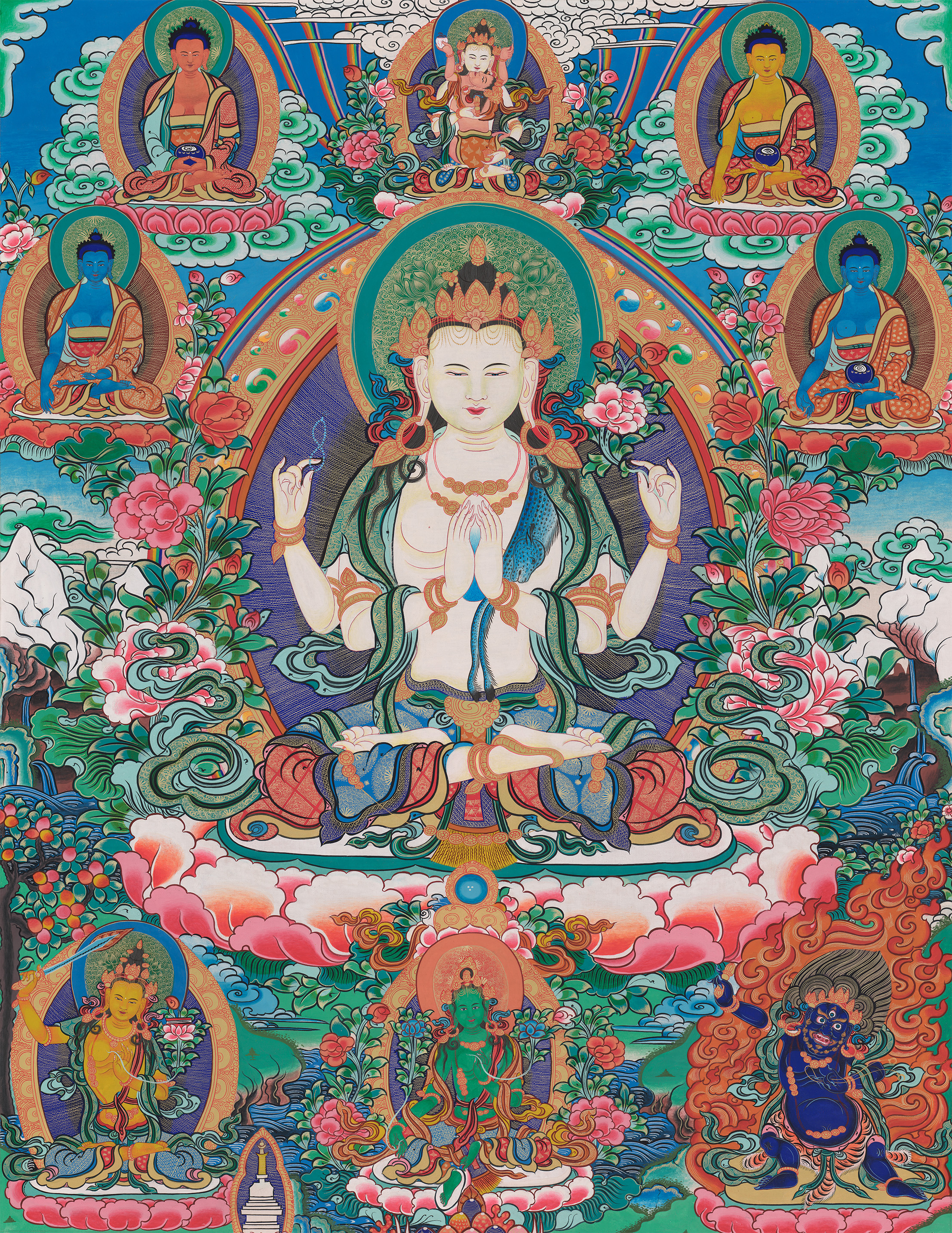 Quán Tự Tại Bồ Tát – Liên Hoa Tự Quang 