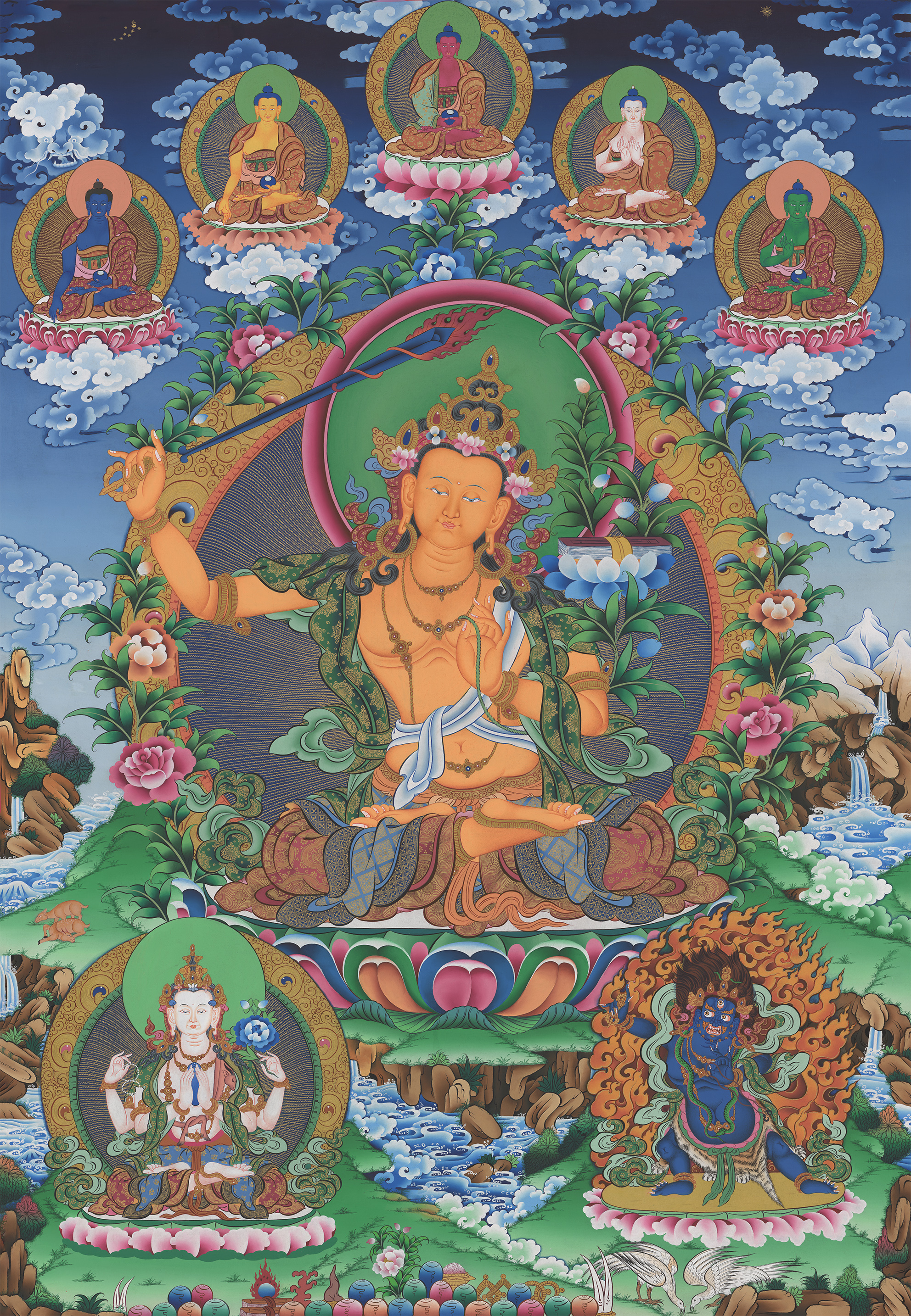 Văn Thù Sư Lợi – Thất Phật Minh Chiếu