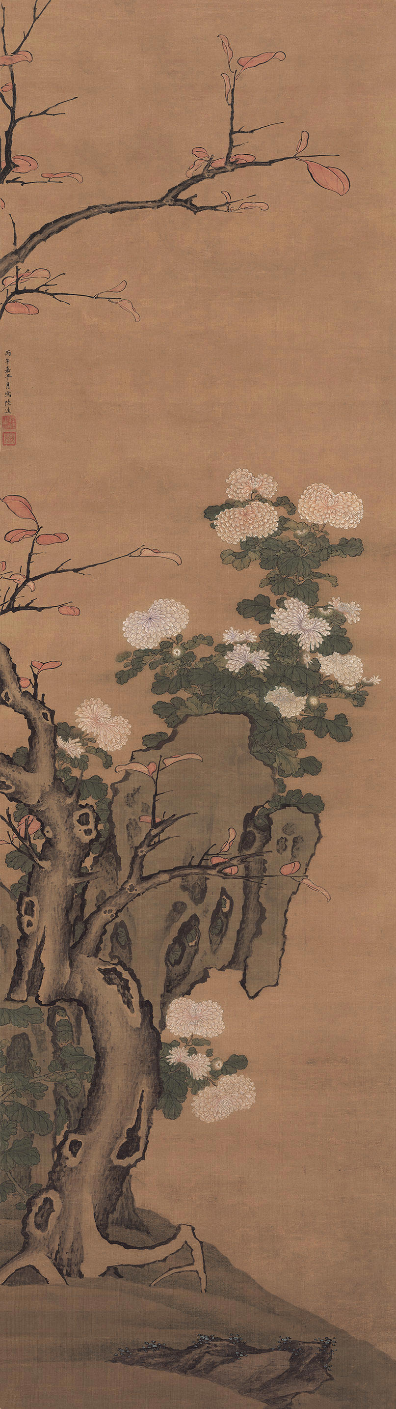 Cúc hoa phong diệp đồ